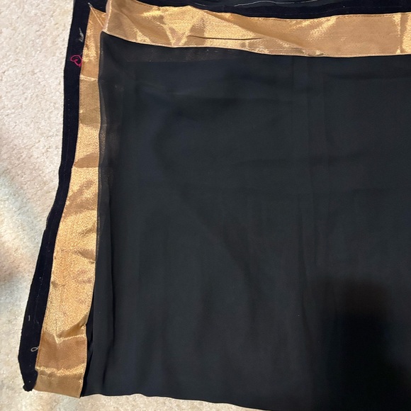 New beautiful Georgette  saree with matching designer blouse 36 inc bust - Picture 2 of 11